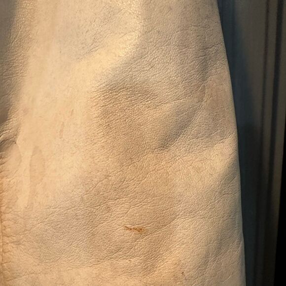 Vericci Leather Jacket Cream - Picture 12 of 12